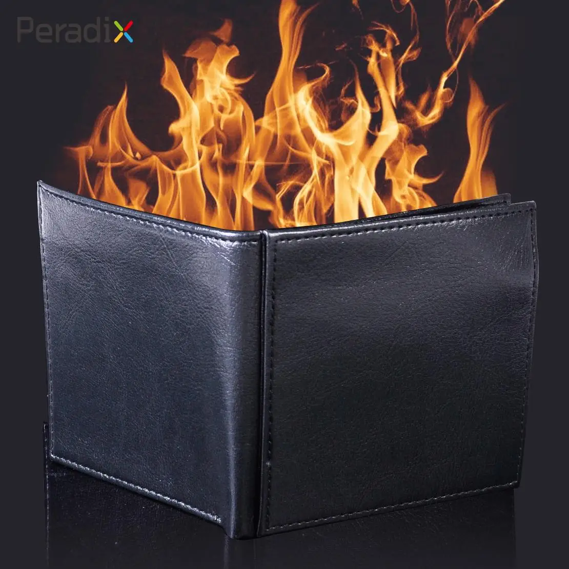 

Magic Flame Fire Wallet Incredible Funny Stage Performance Pranks Creative Man Made Leather