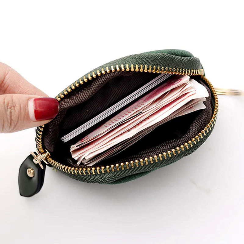 Gsenmo матовый кожаный кошелек контрастного цвета мини кошелек для монет черный/зеленый/коричневый монетница сумка