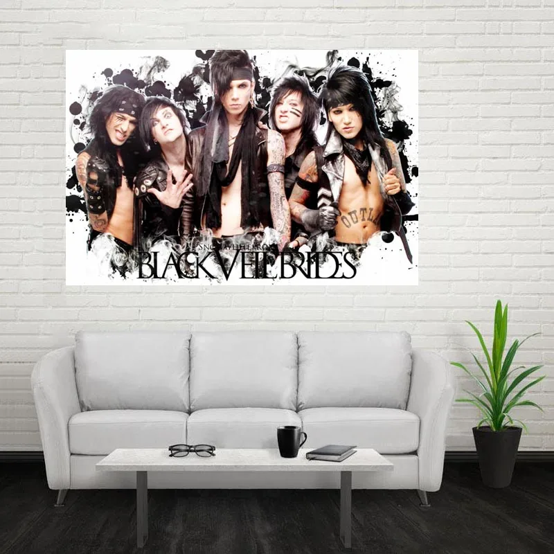 Buy Nice Black Veil Brides Poster Custom Satin Poster