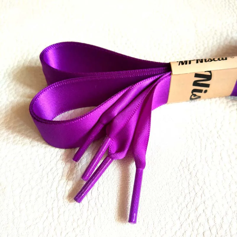 Шнурки атласные темно фиолетовые 50 200 см 1 пара|shoe laces strings|flat shoelacesshoe |