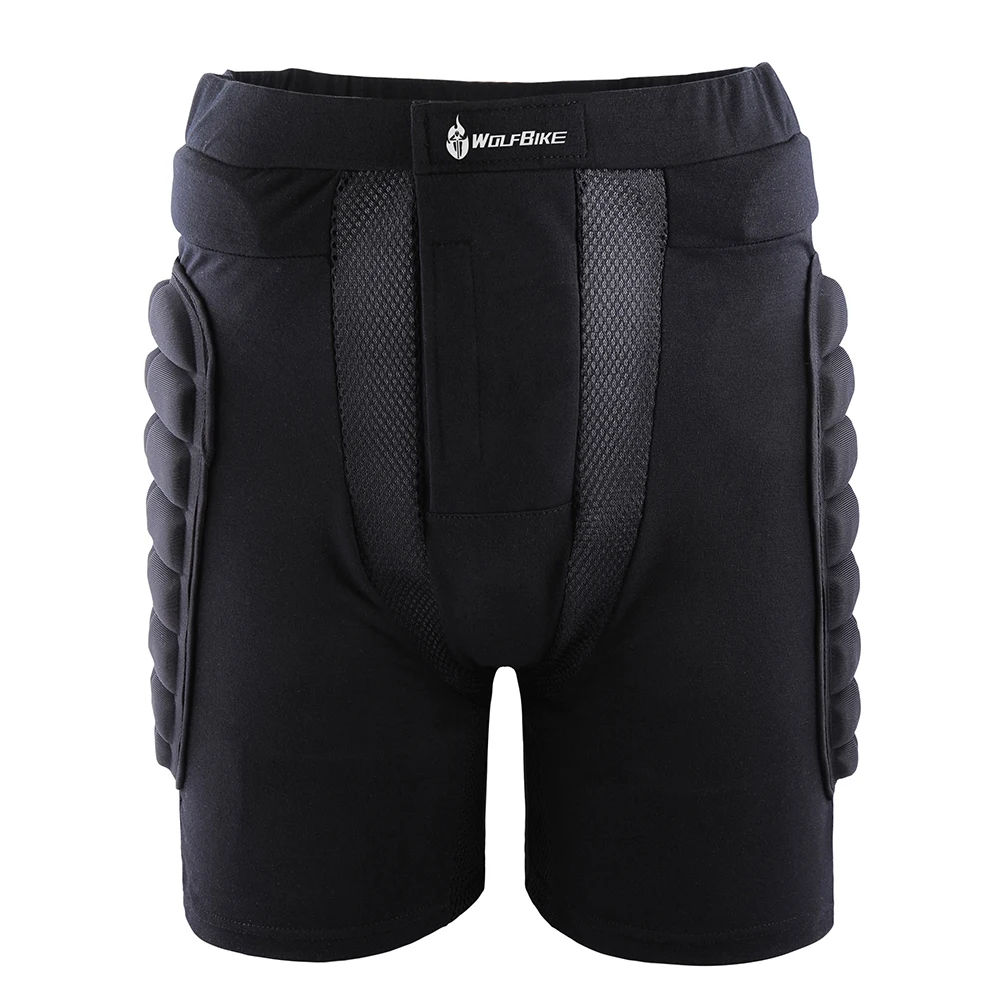 Black Short Protective Hip Butt Pad for Ski Skate Snowboard roller skating skiing protection drop resistance roller padded pants