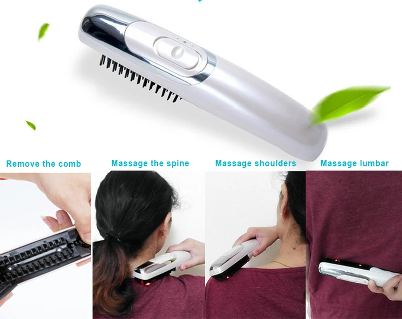 Electric Laser Hair Growth Comb Head Scalp Massager Hair Growth Treatment Hairbrush Anti Hair Loss Laser Regrowth Therapy Comb