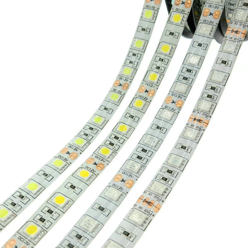 

5M Waterproof 12V LED Strip Light 5050 RGB Pink Blue Red Green Diode White Flexible Strip Tape LED Lamp Home Holiday Decoration
