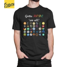 Bitcoin T-Shirt Crypto Currency Cryptocurrency BTC Mining HODL Tees Round Neck Men’s Short Sleeve T Shirt 100% Cotton