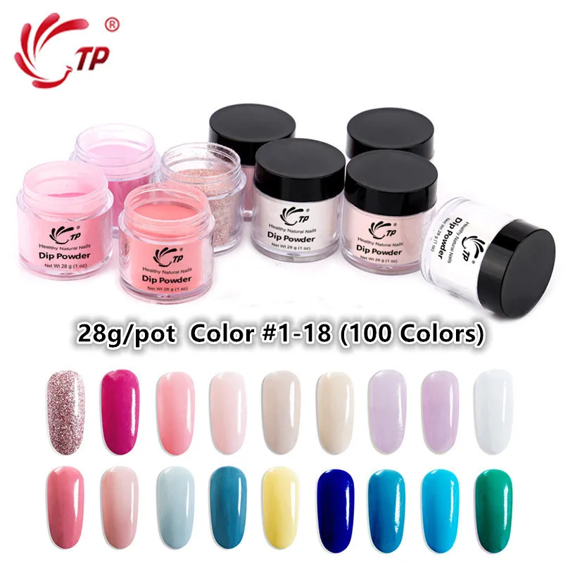 Dip en polvo 1 oz/28g francés Color de uñas brillo ninguna lámpara de UV cura manicura uñas de Gel arte salón polvo decoración duradera fácil seco venta