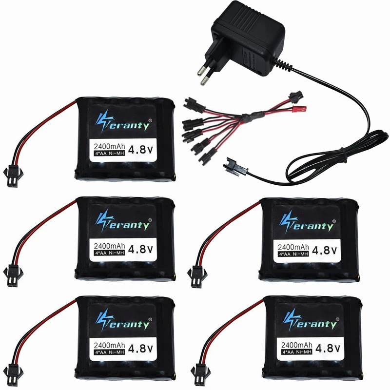 4 8v 2400 2600mahのバッテリー充電器リモートコントロールおもちゃの車銃トラック照明secuity Faclities 4 8vニッケル 水素バッテリー Parts Accessories Aliexpress