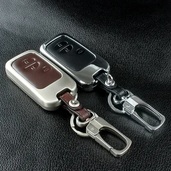 

Leather Car Key Case Cover For Toyota 2013 2014 Land Cruiser Prado 150 Camry Prius Crown For Subaru Outback XV Foreste legacy