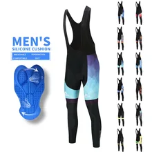 Горячая новинка мужские мягкие велосипедные длинные велосипедные нагрудники Колготки высокого качества 3D гелевые прокладки велосипедные колготки Mtb Ropa Pantalon Ciclismo
