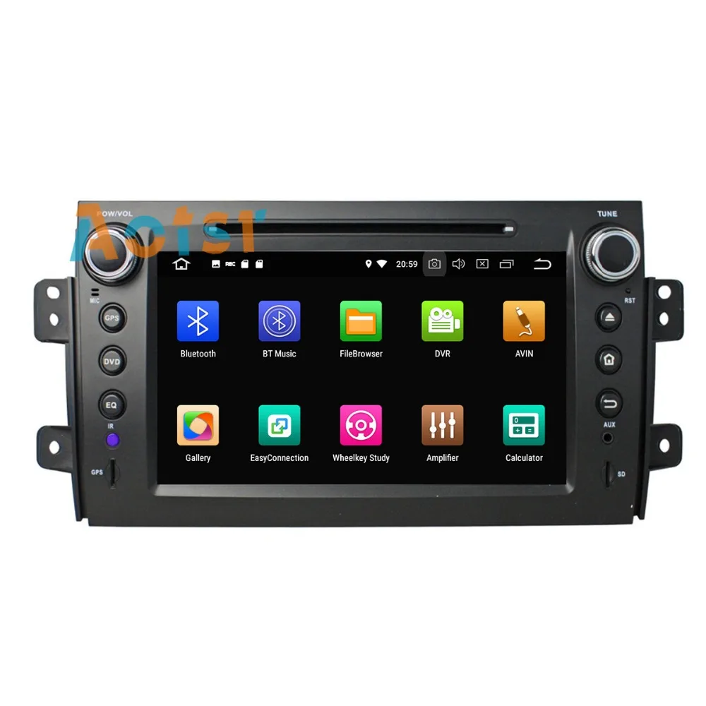 Top IPS Screen Android 8.0 Car multimedia dvd player head unit For Suzuki SX4 2006 - 2012 GPS Navigation radio autos tereo 4+32G BT 1