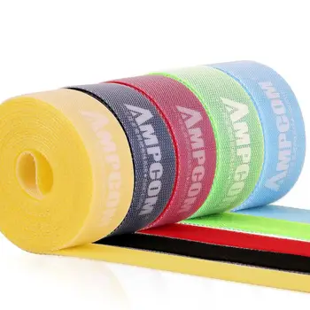 

5 Roll Hook-and-Loop Nylon Cable Organizer Wire Winder Clip/ Tie Wire Organizer / Color 10m For iPhone Samsung USB Cable
