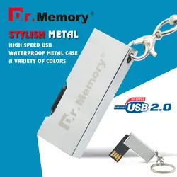 Супер мини-usb флэш-накопители 16 Гб Серебряный металлический флеш-накопитель 128 МБ 4 ГБ 8 ГБ флэш-диск на ключе Флешка-брелок 32 ГБ