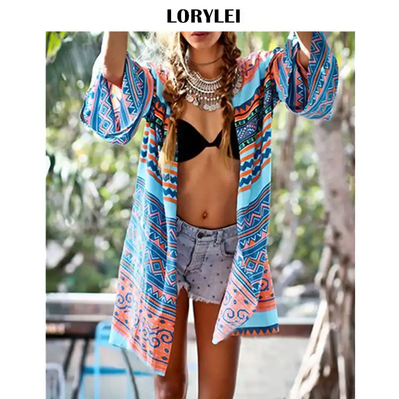 short kimono beach cover up
