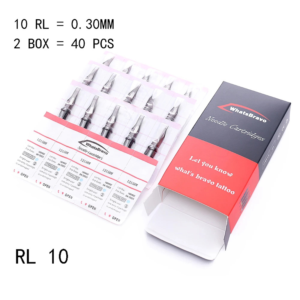 

Newest 40pcs Disposable Sterilized Tattoo Cartridge Needles For Semi-Permanent Makeup Tattoo Gun Machine 5RL 7RL/9RL/11RL/13RL/1
