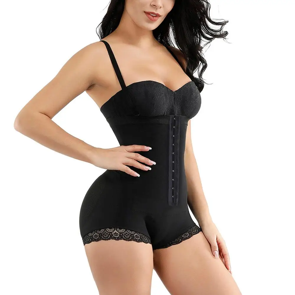 black body shaper HEXIN/Корректирующее белье для всего тела, моделирующее Корректирующее белье, корсет под грудь - Цвет: black body shaper