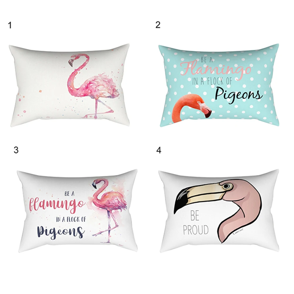 30x50 см подушка чехол Фламинго Дизайн Подушка Чехол для подушки с рисунком Фламинго лампы для домашнего интерьера украшения Чехлы наволочки