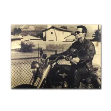 Anold Schwarzengger Терминатор оберточная бумага в винтажном стиле постер фильма домашнее художественное оформление стен поставки ретро-плакаты и принты