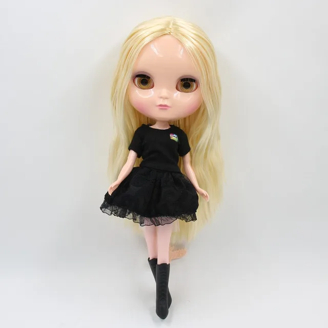 Tbl Neo Blythe Doll Golden Blonde Hair Regular Body Tan Skin