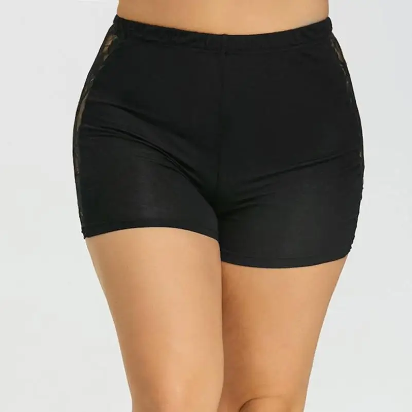 Women Lace Plus Size Tiered Skirts Short Skirt Under Safety Pants