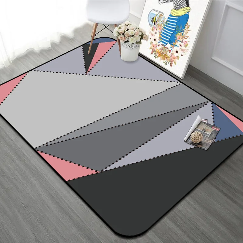 

Geometric Kids Room Bedroom Carpets For Living Room Nordic 3D karpet Decoration Home Area Rugs Floor Mat Hallway/Door Rug