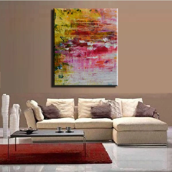 New Handpainted Oil Painting on Canvas Abstract Wall Art for high end