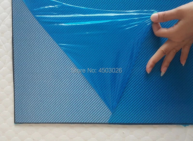blue carbon fiber plate-1