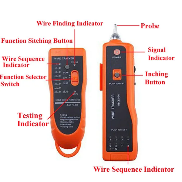 UTP STP Cat5 Cat6 RJ45 LAN Сетевой кабель тестер линия Finder RJ11 тестер для телефонного кабеля Tracer Диагностика тон комплект XQ-350