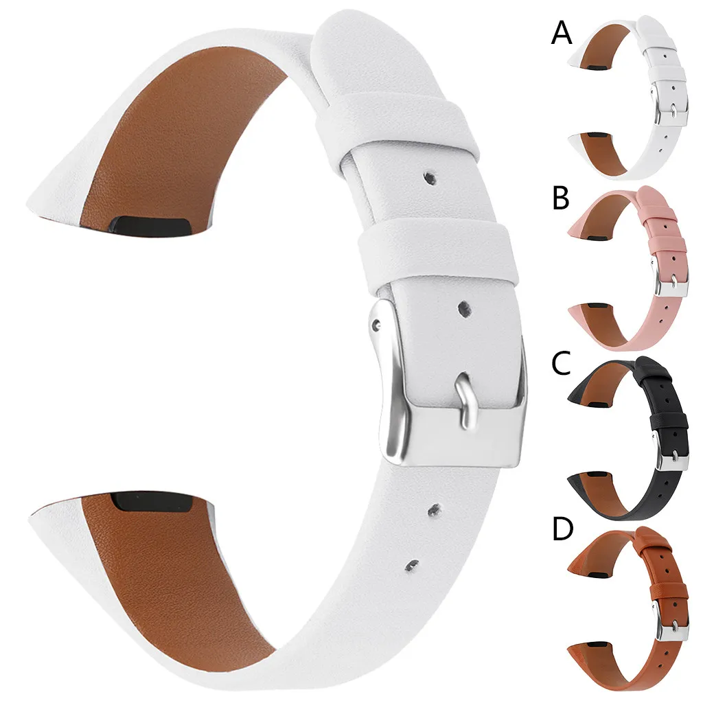 

Luxury Leather Replacement Accessories Wristband Straps For Fitbit Charge 3
