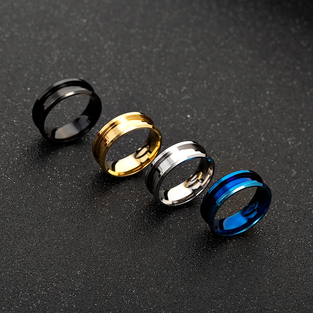 

8mm Handmade Metal Blank Rings DIY Jewelry Making Supplies Craft