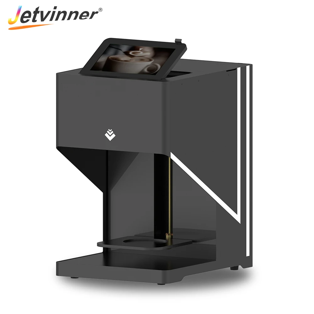 Jetvinner 3 D Digtal Kaffee Drucker Inkjet Selfie Print Maschine Lebensmittel Drucker für Kaffee, Spät, Milch Tee, kuchen, Brot, Cookie Jetvinner 3 D Digtal Kaffee Drucker Inkjet Selfie Print Maschine Lebensmittel Drucker für Kaffee, Spät, Milch Tee, kuchen, Brot, Cookie