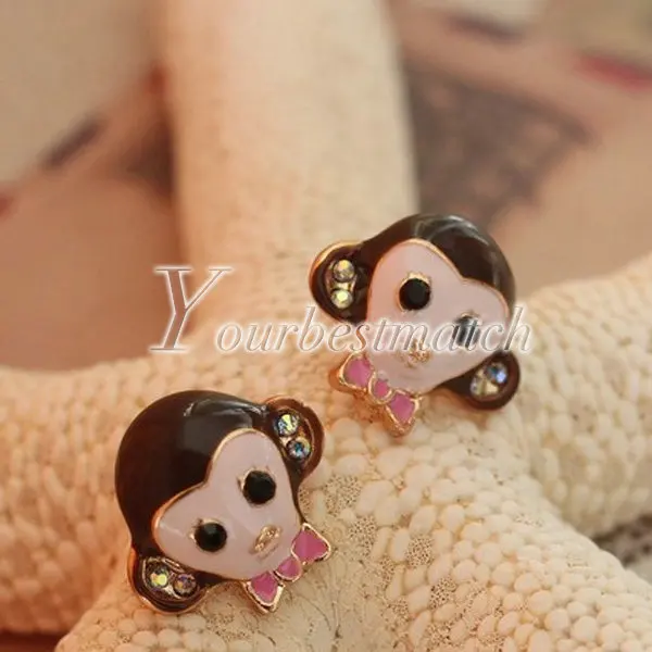

CLEARANCE SALE!! As Picture Earrings 1.5*1.5cm Alloy Monkey FJ0210