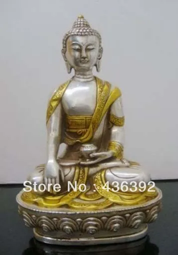 

pretty Tibetan Copper SHAKYAMUNI buddha statue 20cm