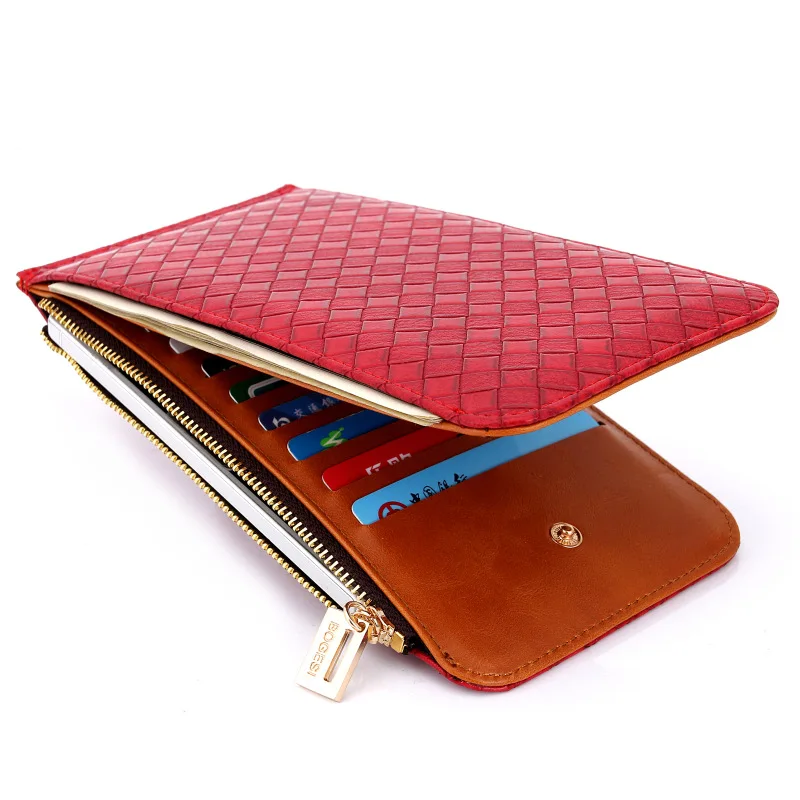 Genuine Leather Unisex Card Holder Wallets Quality Female Credit Card