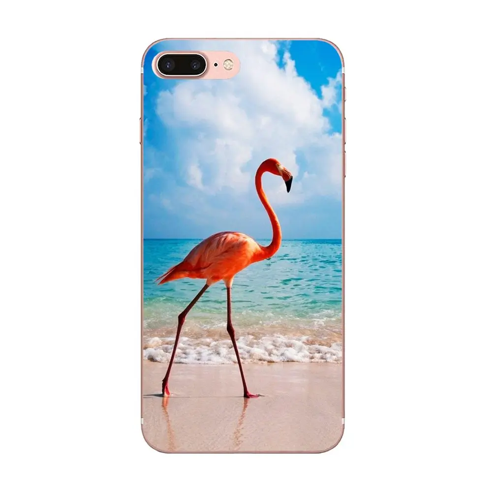 Прозрачный мягкий чехол для Xiaomi Redmi Mi Note 7 8 9 SE Pro Lite Go Play Фламинго милые животные