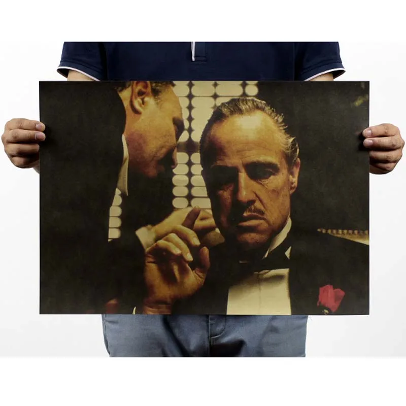 

LAITANG Godfather Kraft Paper Retro Poster Wall Stickers Vintage Europe Movie Posters Home Decor Decoration Crafts 51*35.5cm