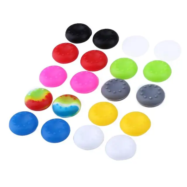 Best Price 20Pcs Rubber Silicone Thumbsticks Cap Analog Controller Thumb Stick Grips Cap Cover For PS2 PS3 PS4 XBOX ONE XBOX 360 Promotion