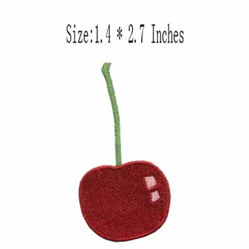 Cherry 14wide embroidery for iron on backingsewing patchcustom