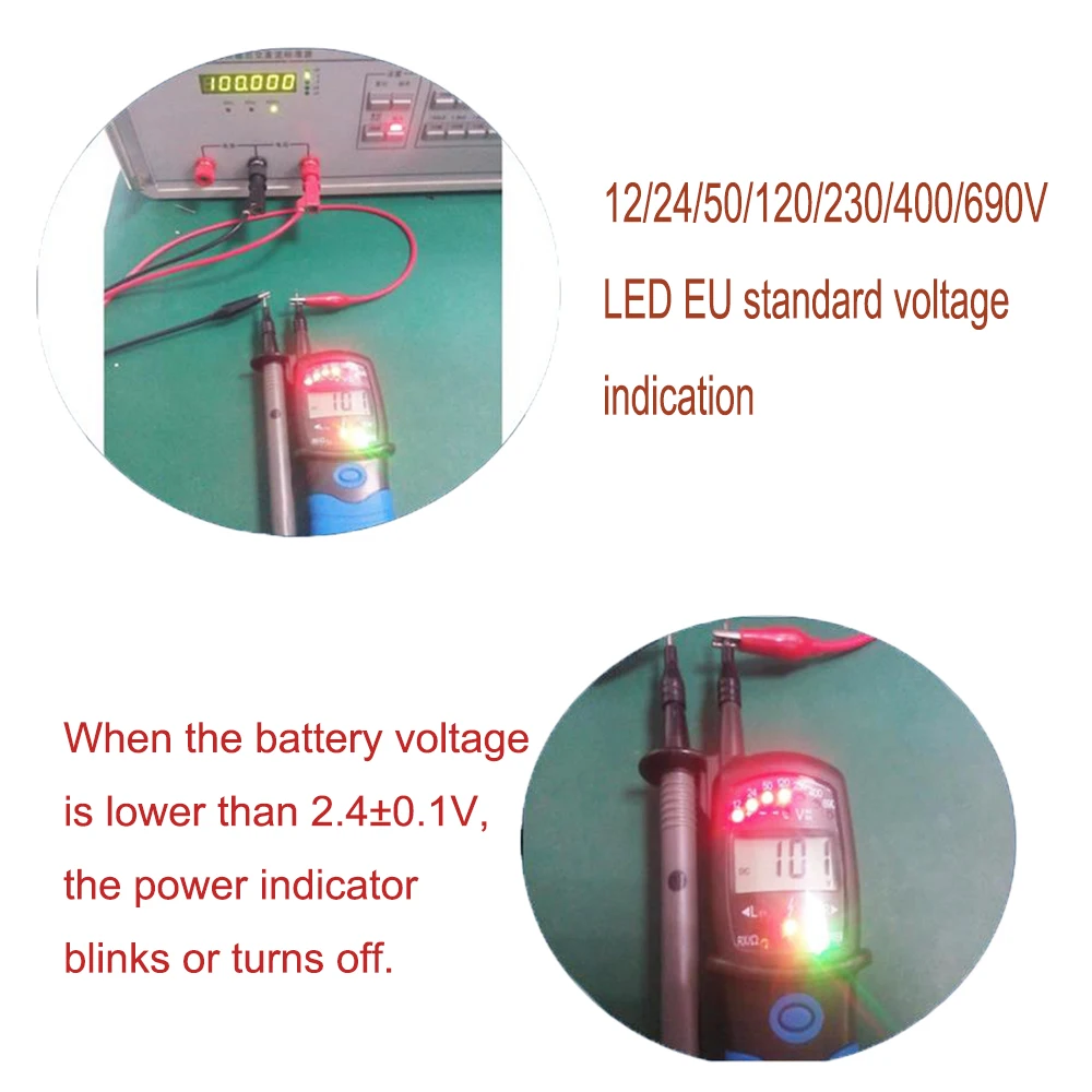 HP-38A 디지털 LCD 디스플레이 비접촉 자동 범위 위상 회전 검출기 테스터 펜/DC 전압 테스터