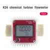 Digital LCD Fuel Flow Meter K24 Turbine Diesel Fuel Flow Meter for Chemicals Water Sea Adjust Liquid Flow Meters Measuring Tools ► Photo 2/6