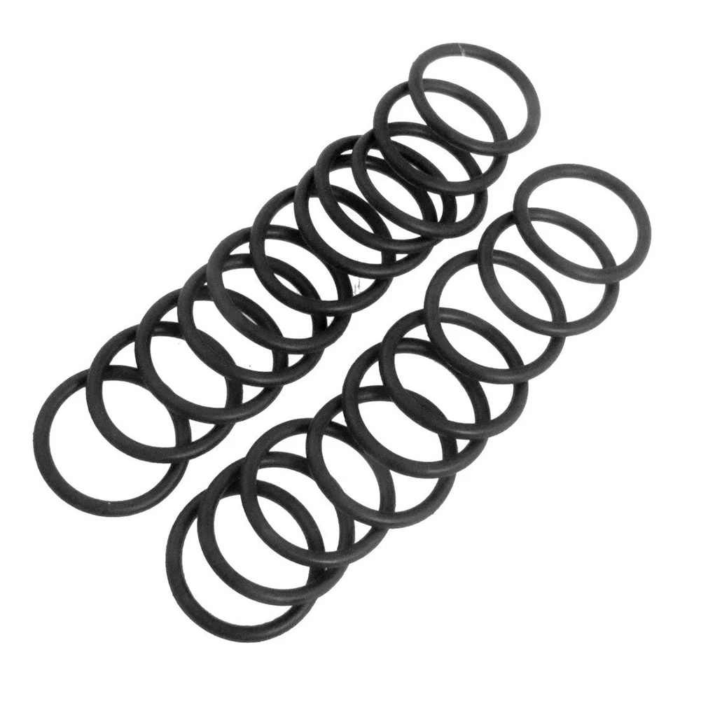 

20 Pcs 30mm Outside Dia 3.1mm Thick Filter Rubber O Ring Seal Black