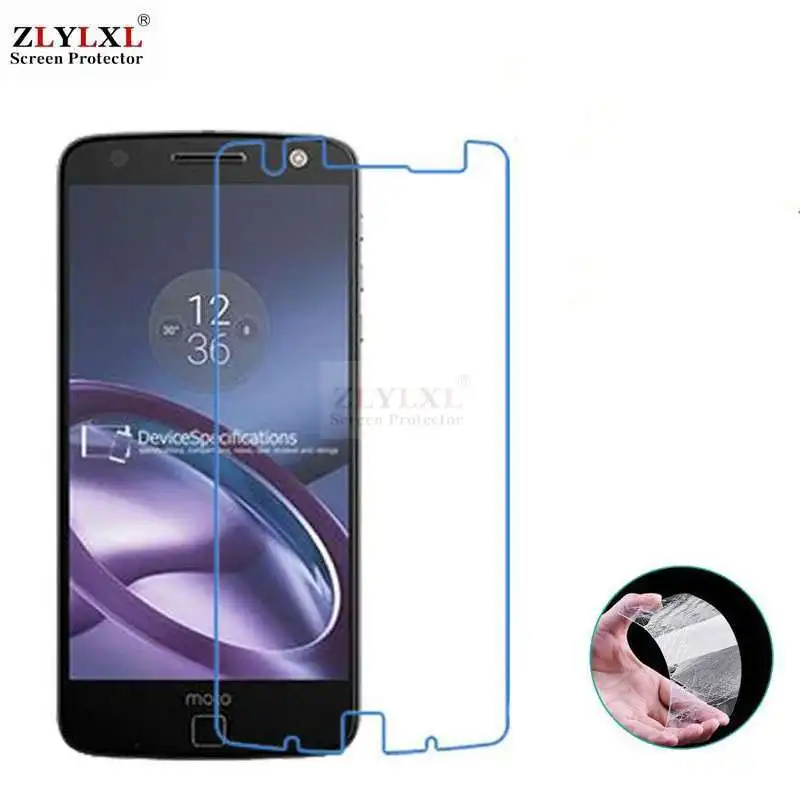 

Glass + case Transparent Dirt-resistant soft back case for Motorola moto Z XT1650 tempered glass screen protector