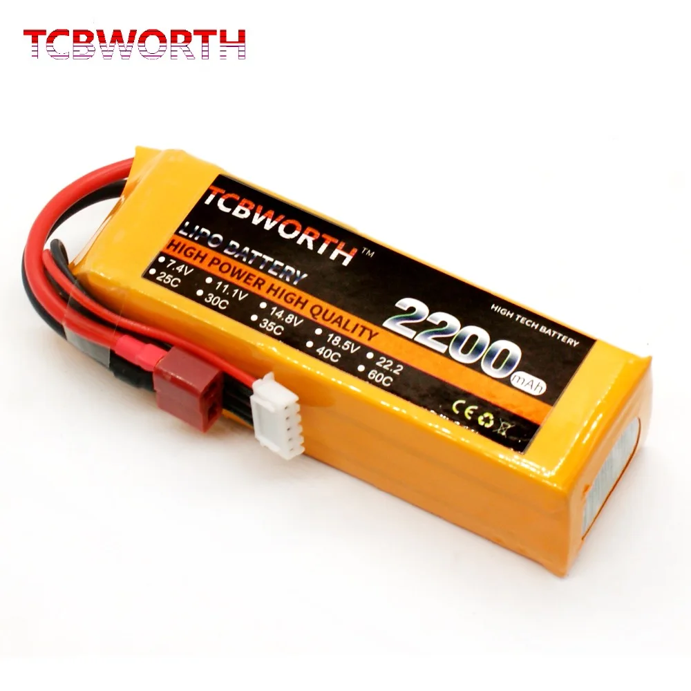 TCBWORTH Радиоуправляемый Дрон литий полимерная батарея 4S 14 8 в 2200 мАч 25C для