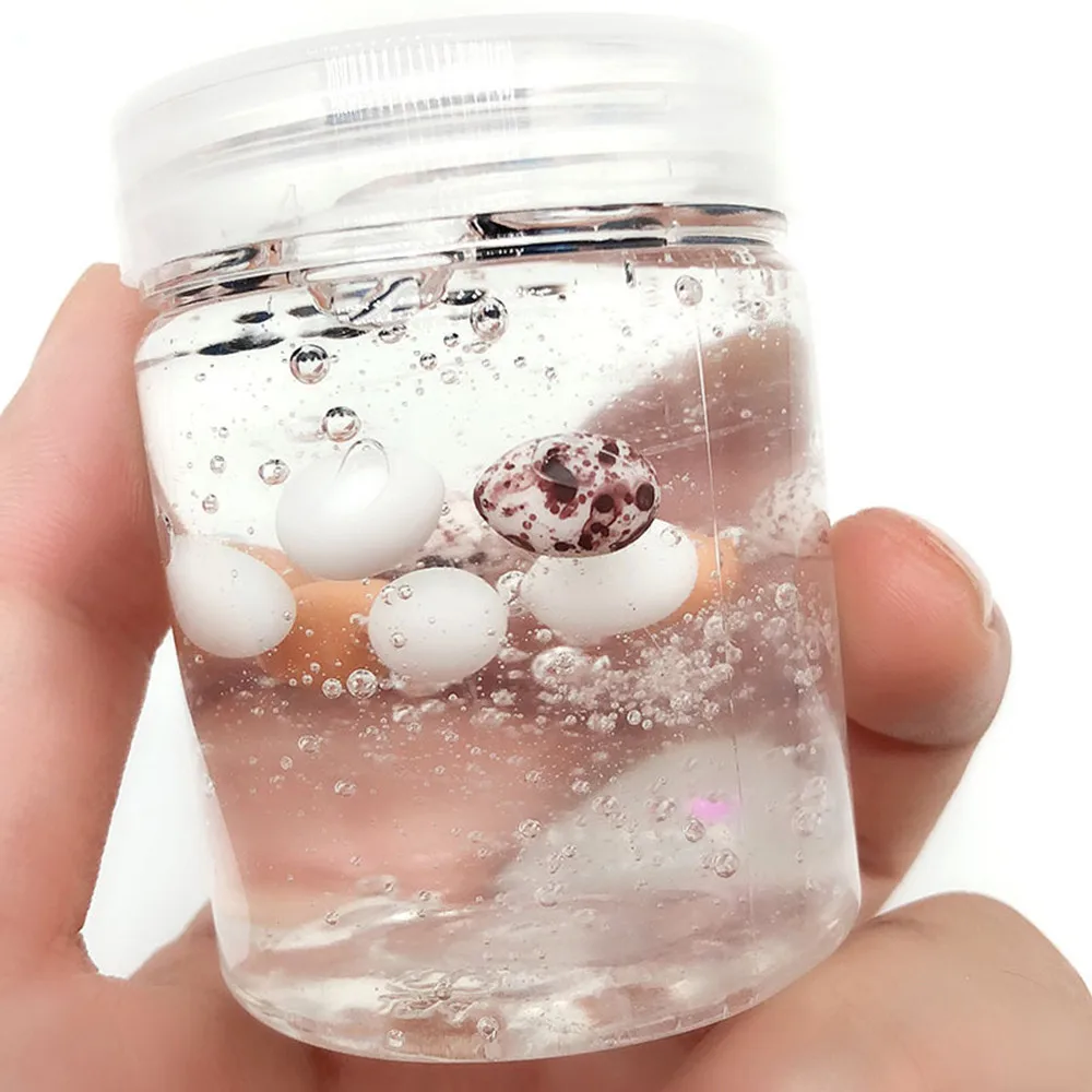 

2018 Clay Toy 60ml Egg Colours Slime Scented Mixing Cloud Slimes Sludge Light Mud Fun Clay Soft stress relief toys Over 8years