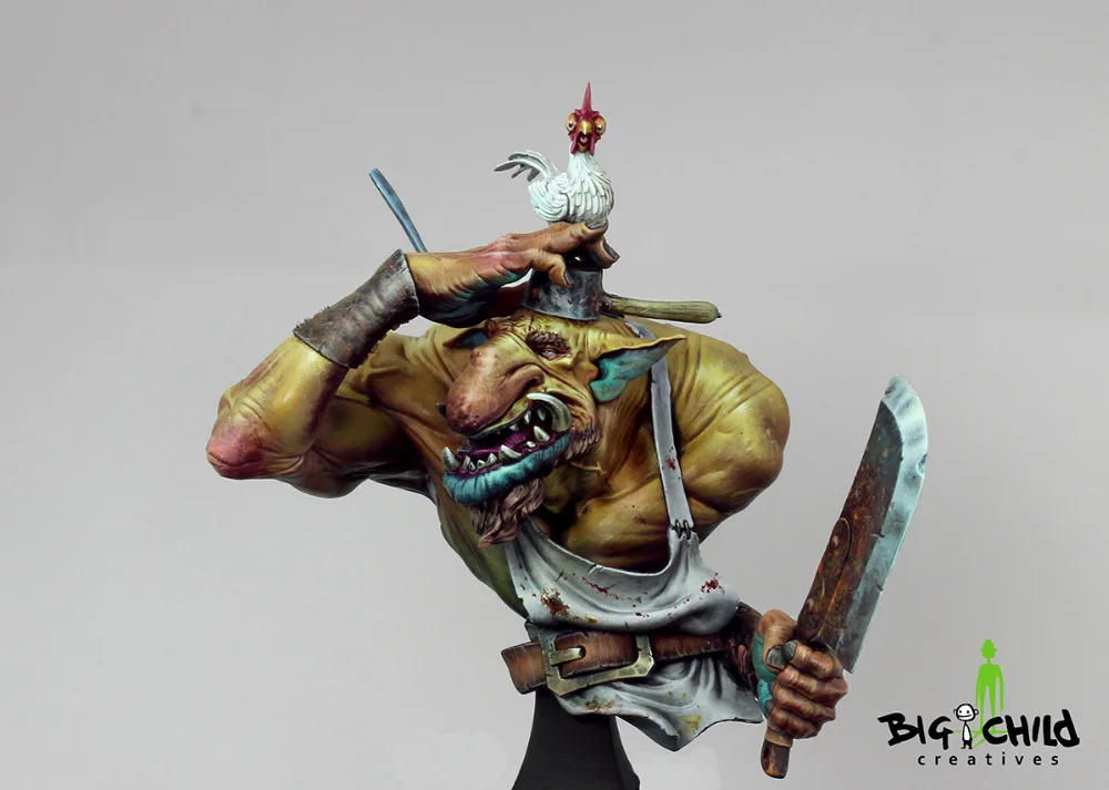 [Loong Way Miniatures] Большие Детские Creatives chiken quest бюст миниатюрные из полимерной смолы