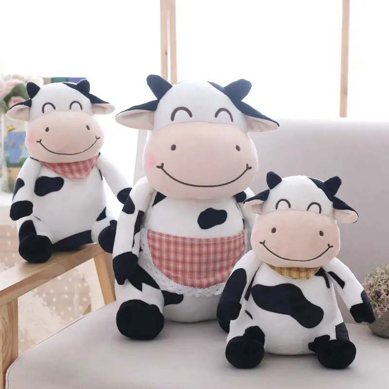 large stuffed cow toy