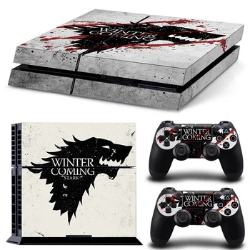 

for PS4 Skin Sticker Cover For Playstation 4 Console&Controller WINTER COMING TN-P4-10350