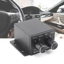 Samochodowy sprzęt audio wzmacniacz regulatora basowy Subwoofer stereofoniczny kontroler korektora 4 RCA tanie tanio OOTDTY 68x56x31mm 2 68x2 2x1 22inch Black control knob 0 08kg