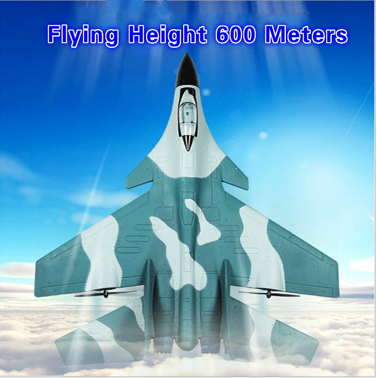 

New SU 27 Remote Control Aircraft Super Fighter Model Airplane Fixed Wing Resistance To Falling Luminous LED