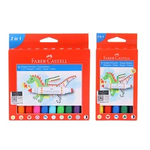 Faber Castell 5/10 цвет с двухголовой уплотнение фломастеры, детский сад, платье в стиле «граффити», для смываемых рисунков набор кистей