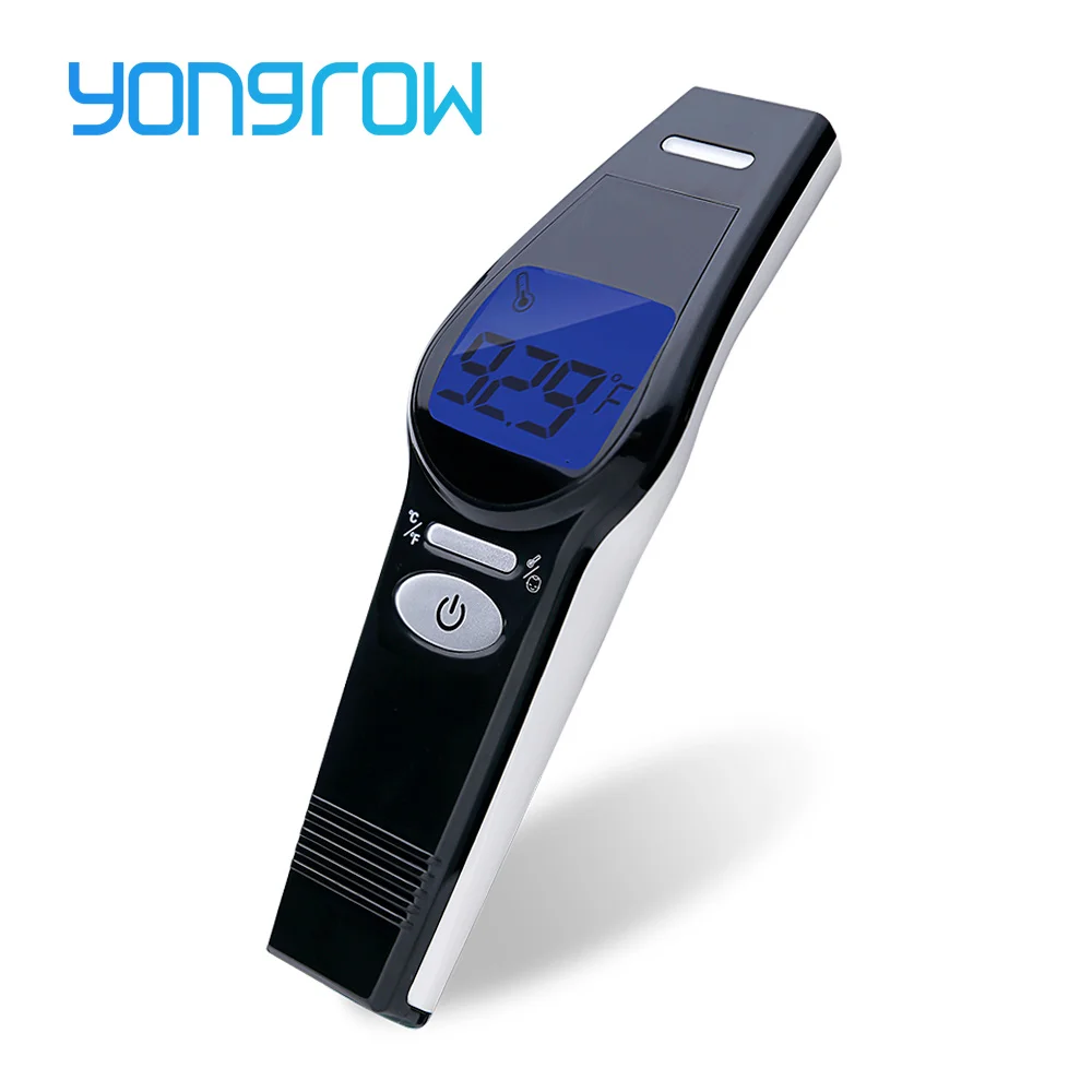 

Yongrow Medical Digital Infrared Thermometer Forehead and Object Non-contact Temperature Gun Baby Infrared Baby Fever warning