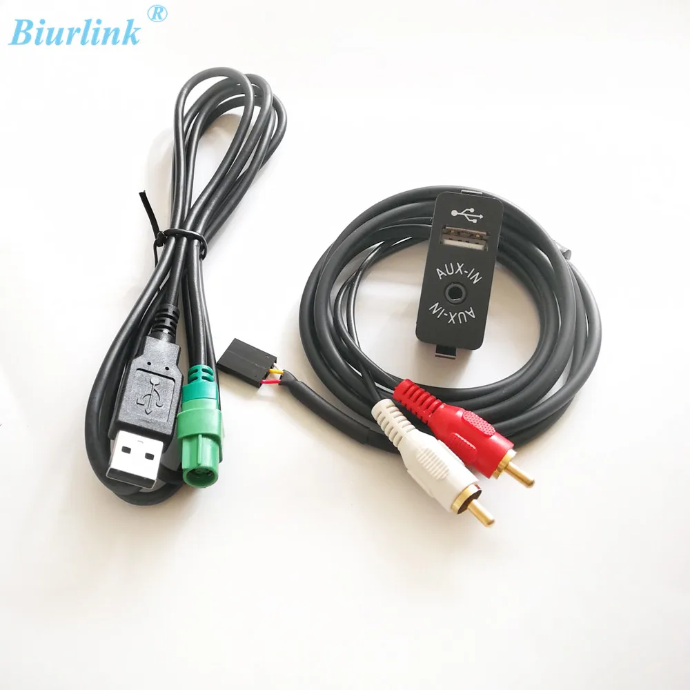 Biurlink DIY Расширение AUX-IN USB переключатель панель аудио зарядный адаптер для Caska Alpine Pioneer Стерео радио